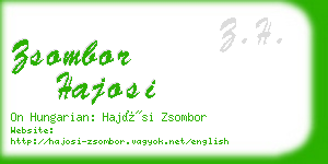 zsombor hajosi business card